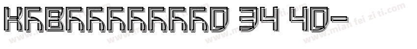 KSVAFOAONC0 34 40字体转换